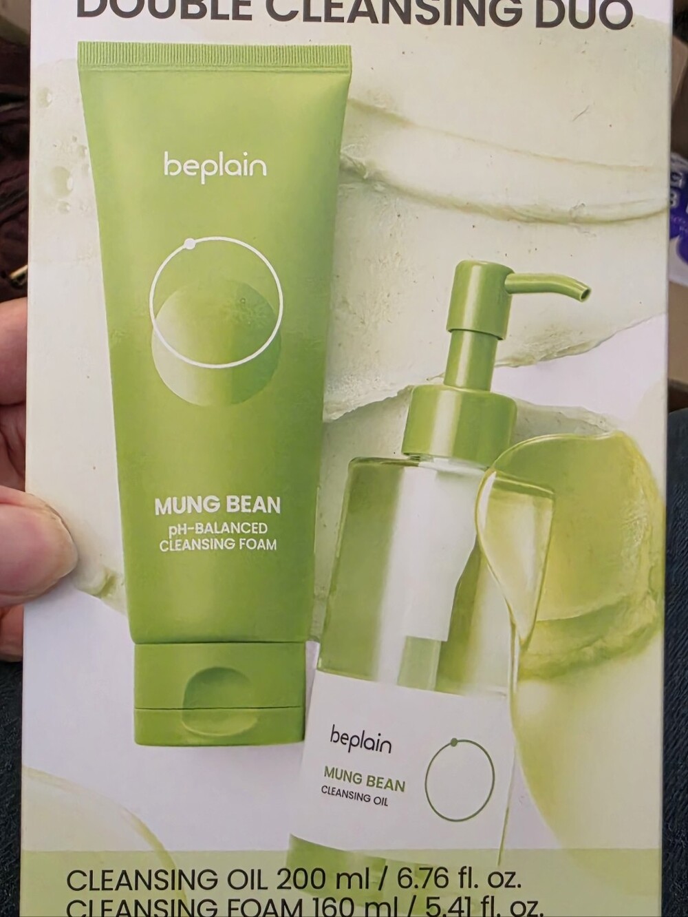 beplain Mung Bean Pore Double Cleansing Duo